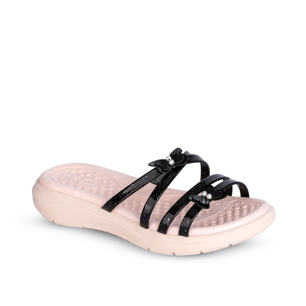 Kit Chinelo Menina Infantil Fly Preto + Livro Bob Goods