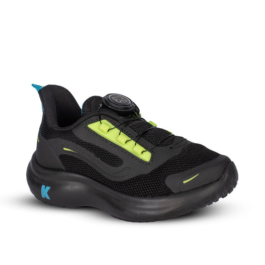 Tênis Infantil Menino Kidy Nuvem Preto Azul Conforto e Estilo