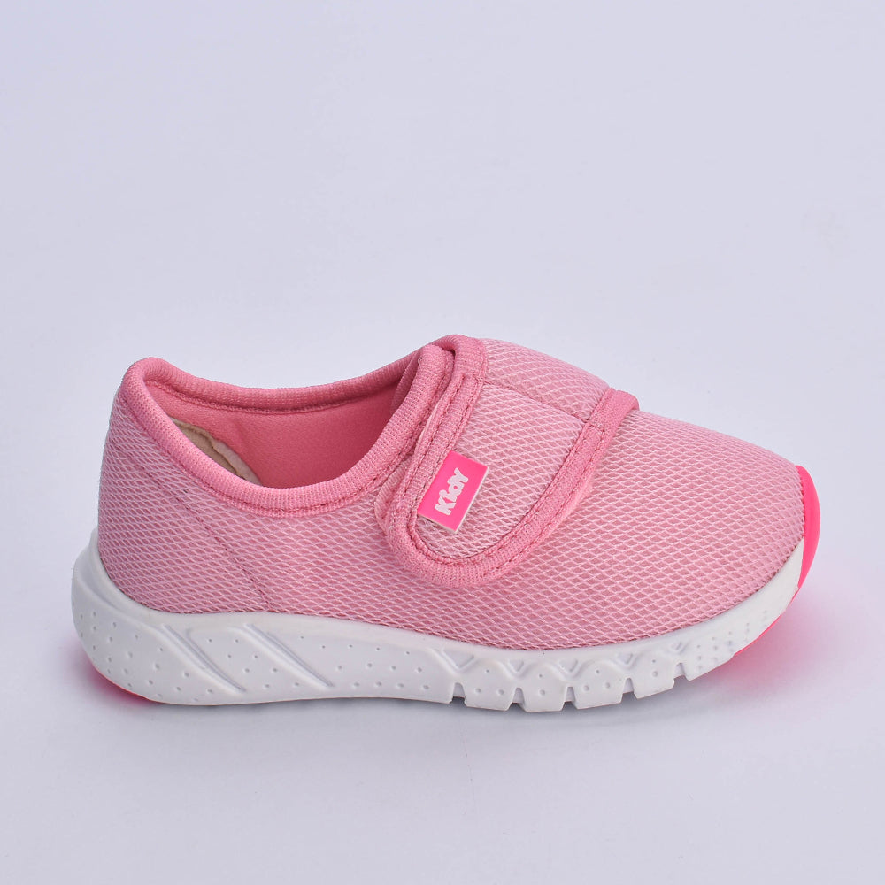 Tênis Kidy Bebê Equilíbrio Rosa com Pink Neon - Confortável, Leve e com Tecnologia Equilíbrio