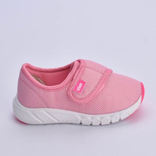 Tênis Kidy Bebê Equilíbrio Rosa com Pink Neon - Confortável, Leve e com Tecnologia Equilíbrio