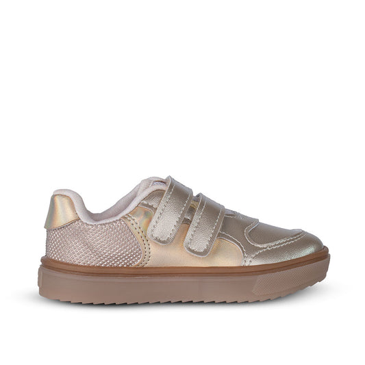 Tênis Infantil Feminino Kidy Happy Ouro Conforto Delicado