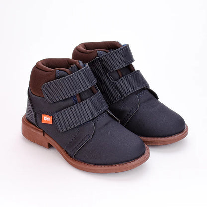 BOTA COTURNO MENINO KIDY MAX MARINHO/CAFE