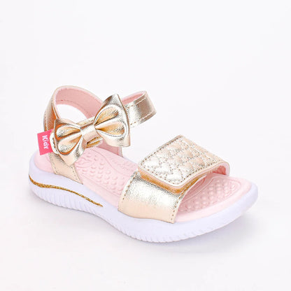 SANDALIA INFANTIL MENINA KIDY FLY BABY LAÇO OURO