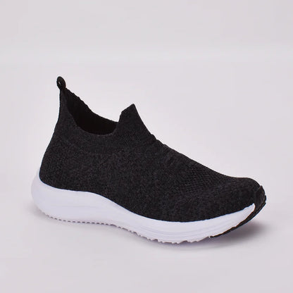 Tênis infantil Kidy Energy Respitec Calce Fácil Preto Mescla