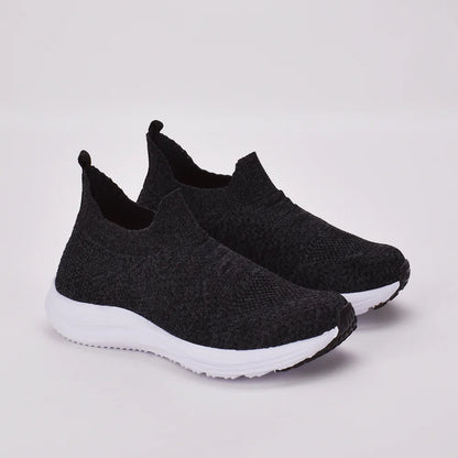 Tênis infantil Kidy Energy Respitec Calce Fácil Preto Mescla