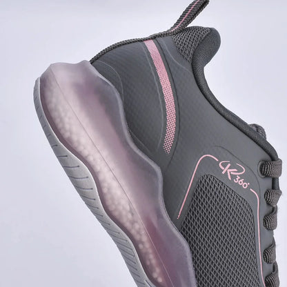 Tênis Menina Infantil K360 Alpha Air Grafite e Rosa - Kidy