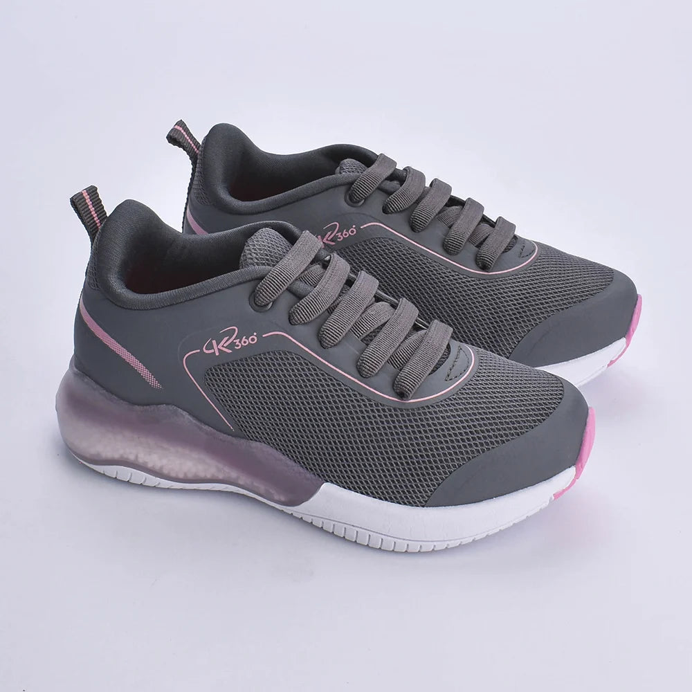 Tênis Menina Infantil K360 Alpha Air Grafite e Rosa - Kidy