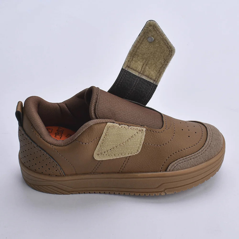 Tênis Menino Infantil Kidy Happy Caramelo