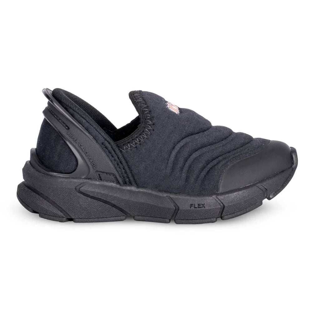 Tênis Infantil Menino Super Calce Fácil Kidy Preto