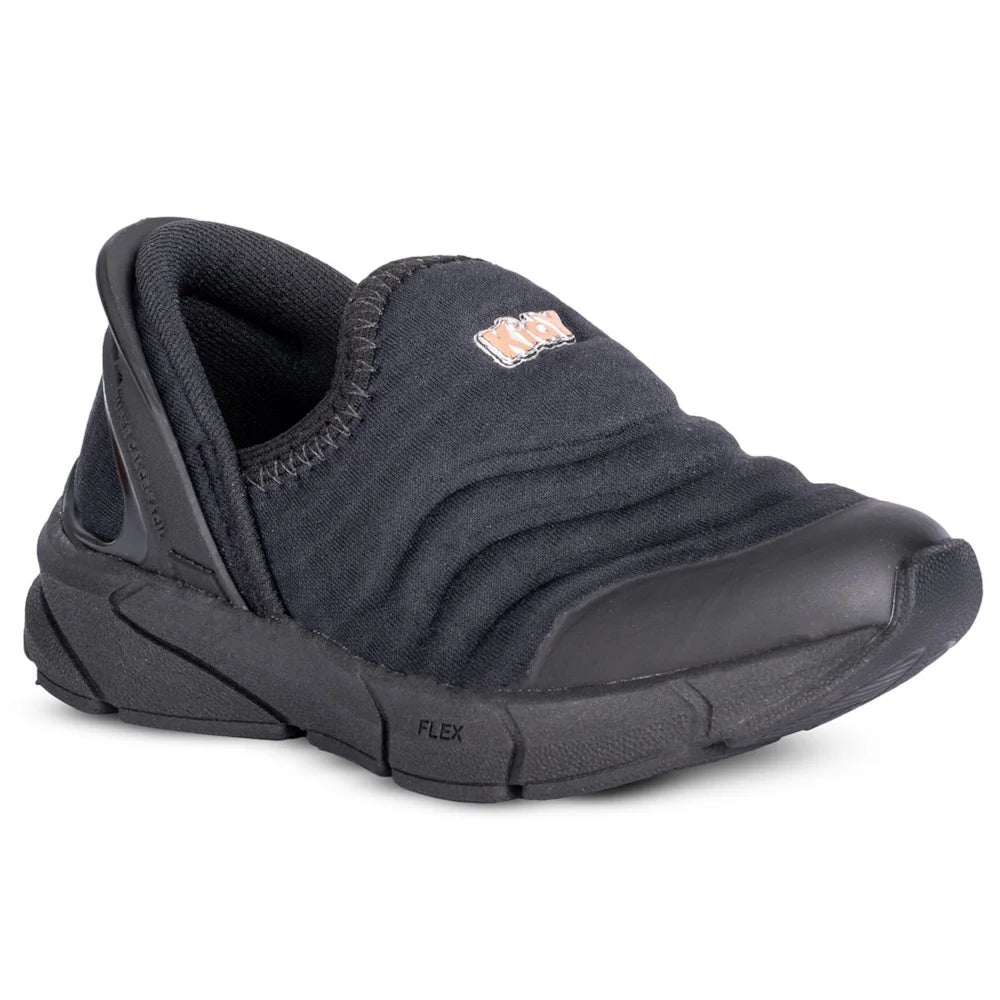 Tênis Infantil Menino Super Calce Fácil Kidy Preto