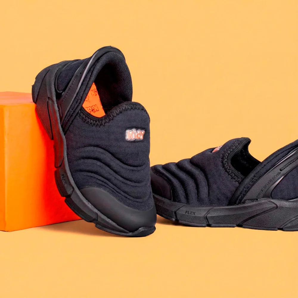 Tênis Infantil Menino Super Calce Fácil Kidy Preto