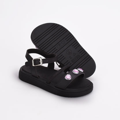 Sandália Menina Infantil Kidy Mini Flat Form Branco e Rosa