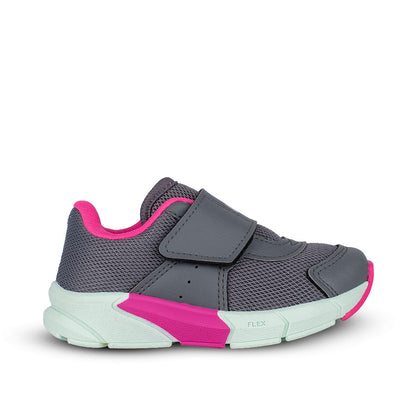 TÊNIS INFANTIL MENINA KIDY ENERGY BABY RESPITEC GRAFITE/VD ACQUA/GLOSS
