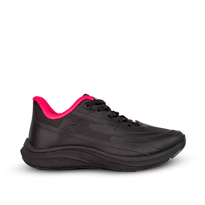 Tênis Infantil Menina K360 Energy 2 Preto e Pink Conforto Escolar