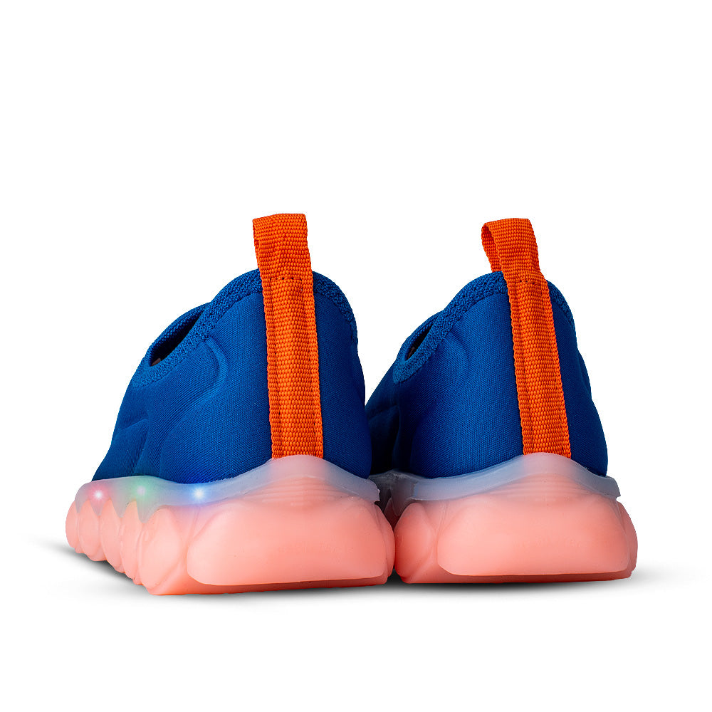 Tênis Infantil Menino Kidy Brinca Flex Azul Marinho Luz E Led