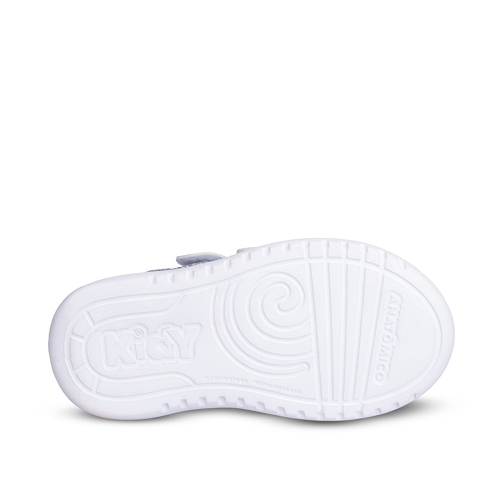 Tênis Infantil Meninas Prata Kidy Soft Casual Brilho e Conforto