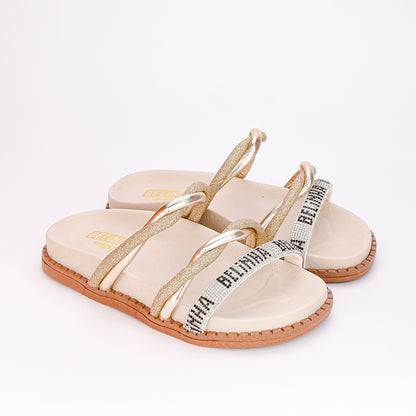 Papete Menina Infantil Kidy Fashion Ouro