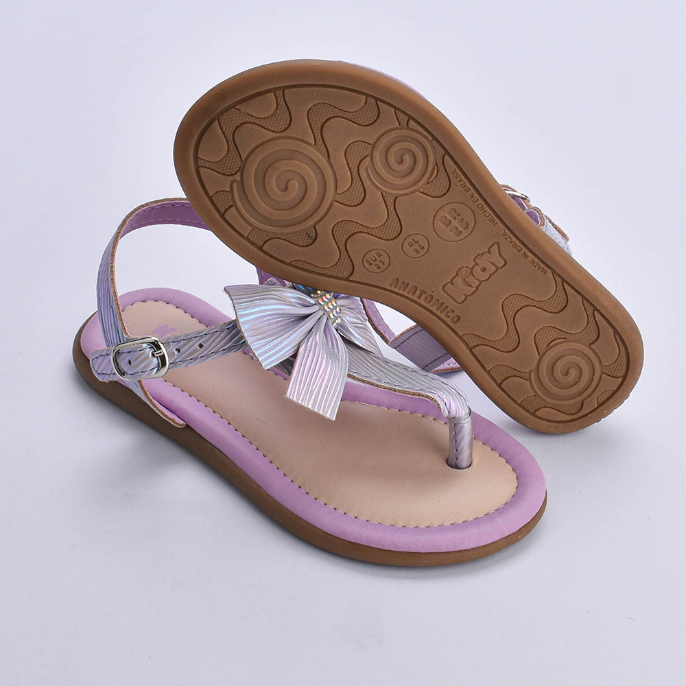 Sandália Menina Kidy Cristal Lilás