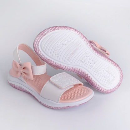 SANDALIA KIDY FLY BABY BRANCO/ROSA