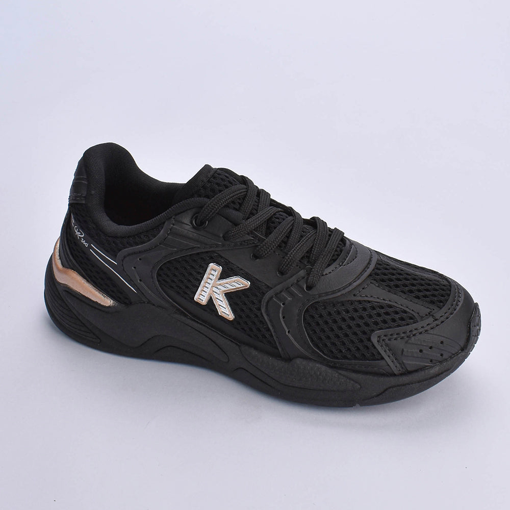 Tênis Infantil Menino Kidy K360 Retro Preto/Ouro