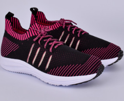 Tênis Infantil Menina Kidy Energy Respitec Preto/Pink Respirável