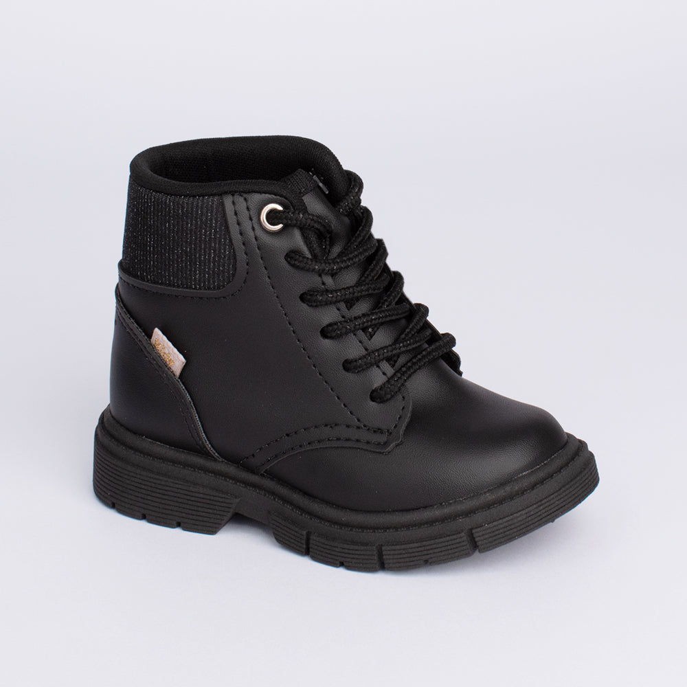 BOTA MENINA INFANTIL KIDY FASHION BABY PRETO