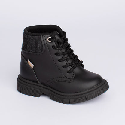 BOTA MENINA INFANTIL KIDY FASHION BABY PRETO