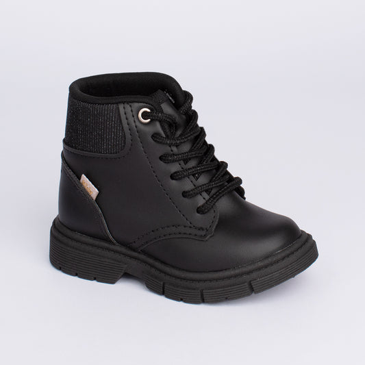 BOTA MENINA INFANTIL KIDY FASHION BABY PRETO