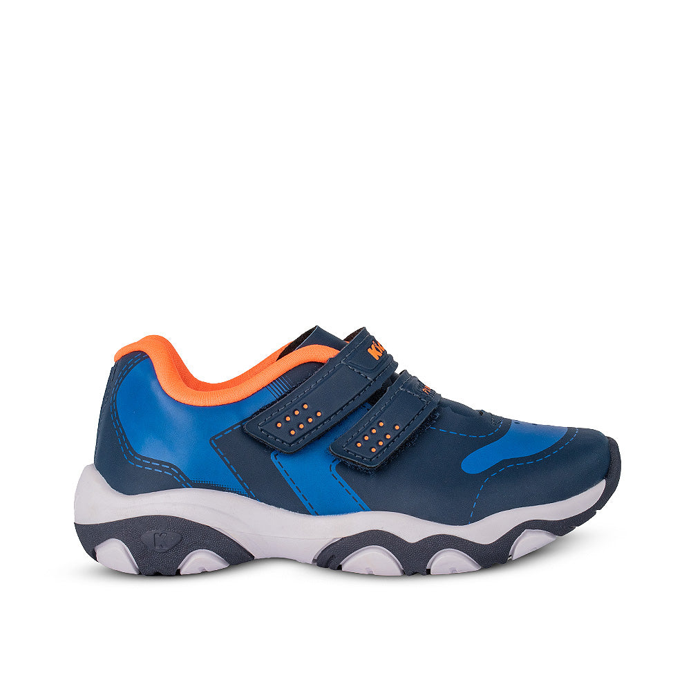 Tênis Infantil Menino Kidy Play Respitec Azul e Laranja