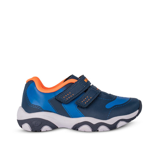 Tênis Infantil Menino Kidy Play Respitec Azul e Laranja