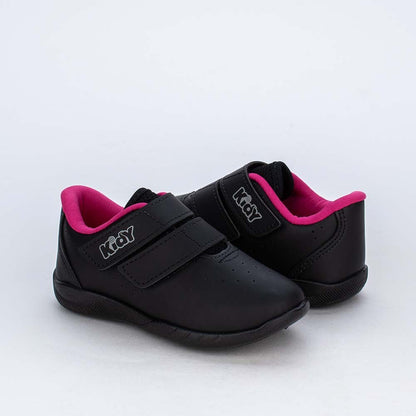 TENIS INFANTIL MENINA KIDY USEFULL MIAMI PRETO/PINK