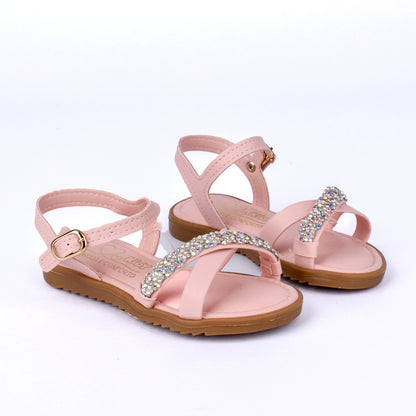 Sandália Menina Infantil Kidy Amar Confortável Nude