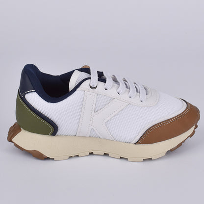 Tênis Infantil Menino K360 Jogger Conforto e Amortecimento Azul Marinho e Verde Kidy