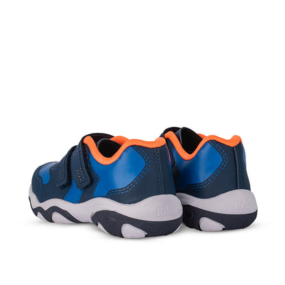 Tênis Infantil Menino Kidy Play Respitec Azul e Laranja