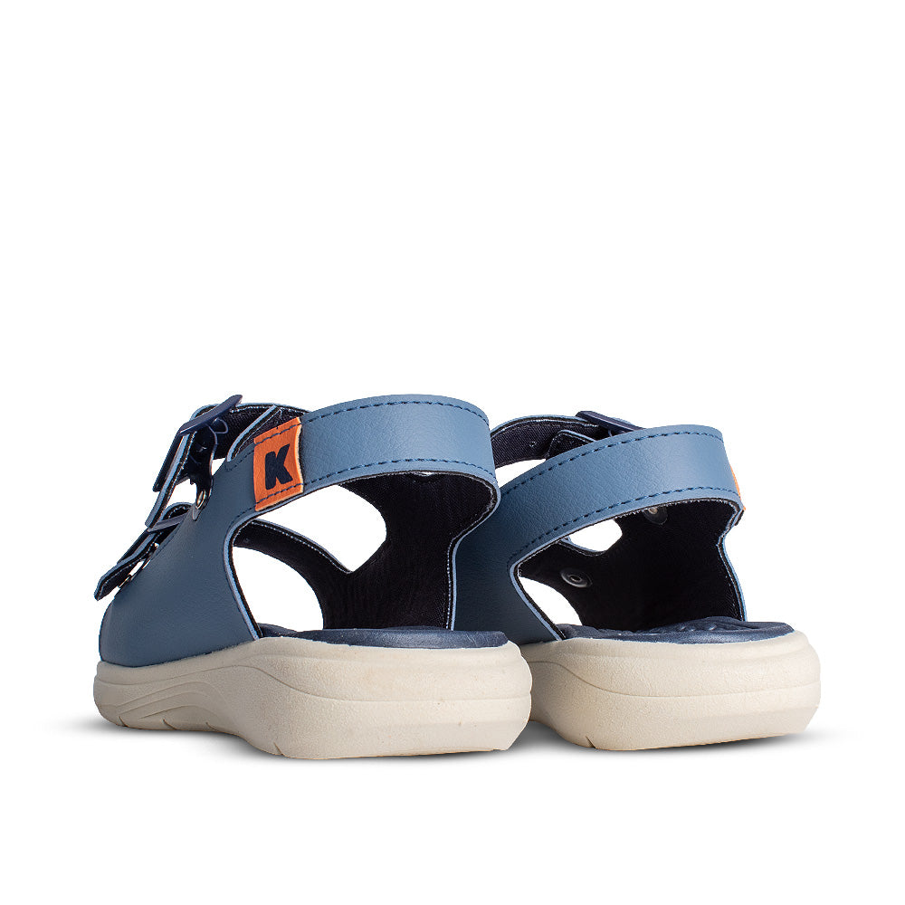 Sandália Infantil Menino Kidy Fly Baby Azul Marinho Confortável e Ajustável