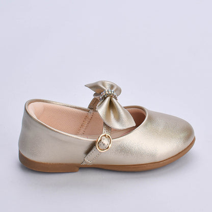 Sapatilha Menina  Infantil Kidy Bebê Ouro com Strass