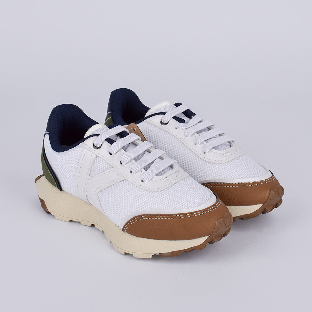 Tênis Infantil Menino K360 Jogger Conforto e Amortecimento Azul Marinho e Verde Kidy