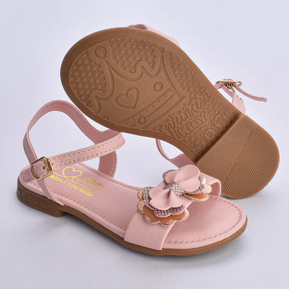 Sandália Menina Kidy Amar Comfort Nude