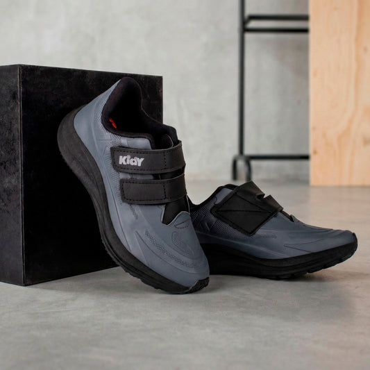 Tênis Infantil Menino Kidy Super Conforto Respitec Grafite/Preto