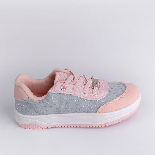 Tênis Kidy Menina Happy Jeans e Nude