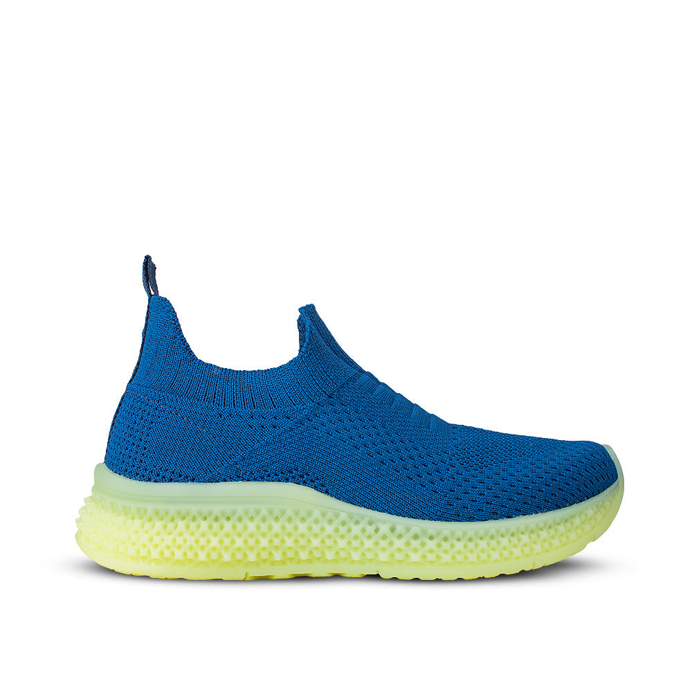 TENIS KIDY ILLUSION-TEC AZ.COBALTO/LIMONADA