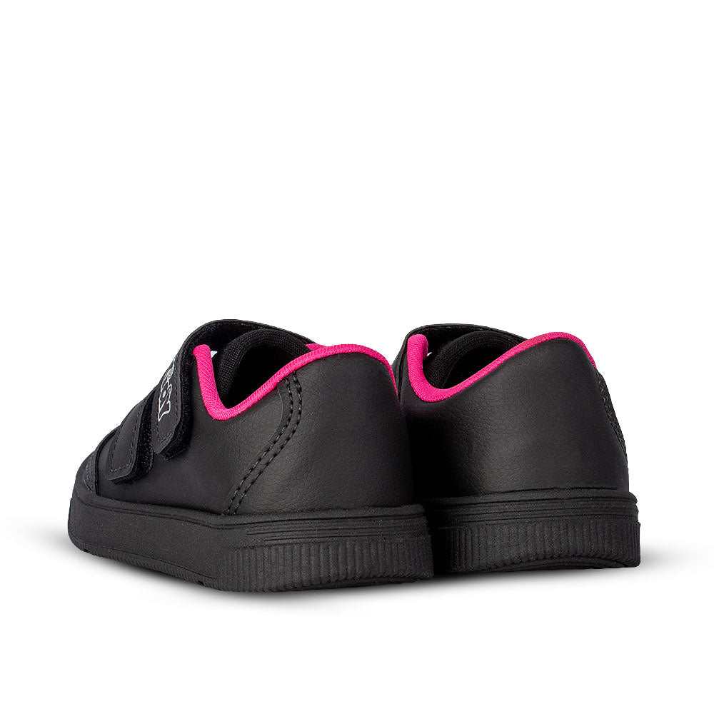 Tênis Infantil Menina Usefull College Preto e Pink Kidy