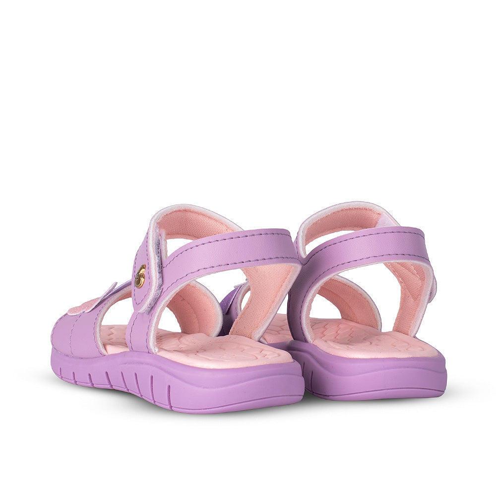 Sandália Infantil Menina Kidy Toys Lilás Delicada + Livro