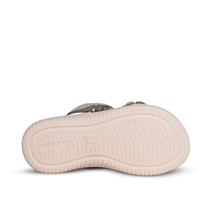 Sandália Infantil Menina Kidy Fly Ouro Leve e Confortável