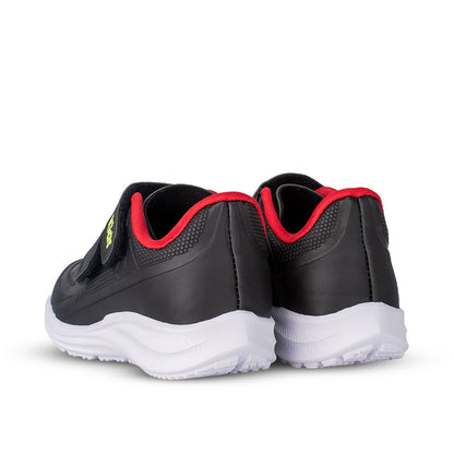 Tênis Kidy Super Conforto Respitec Preto e Vermelho Infantil