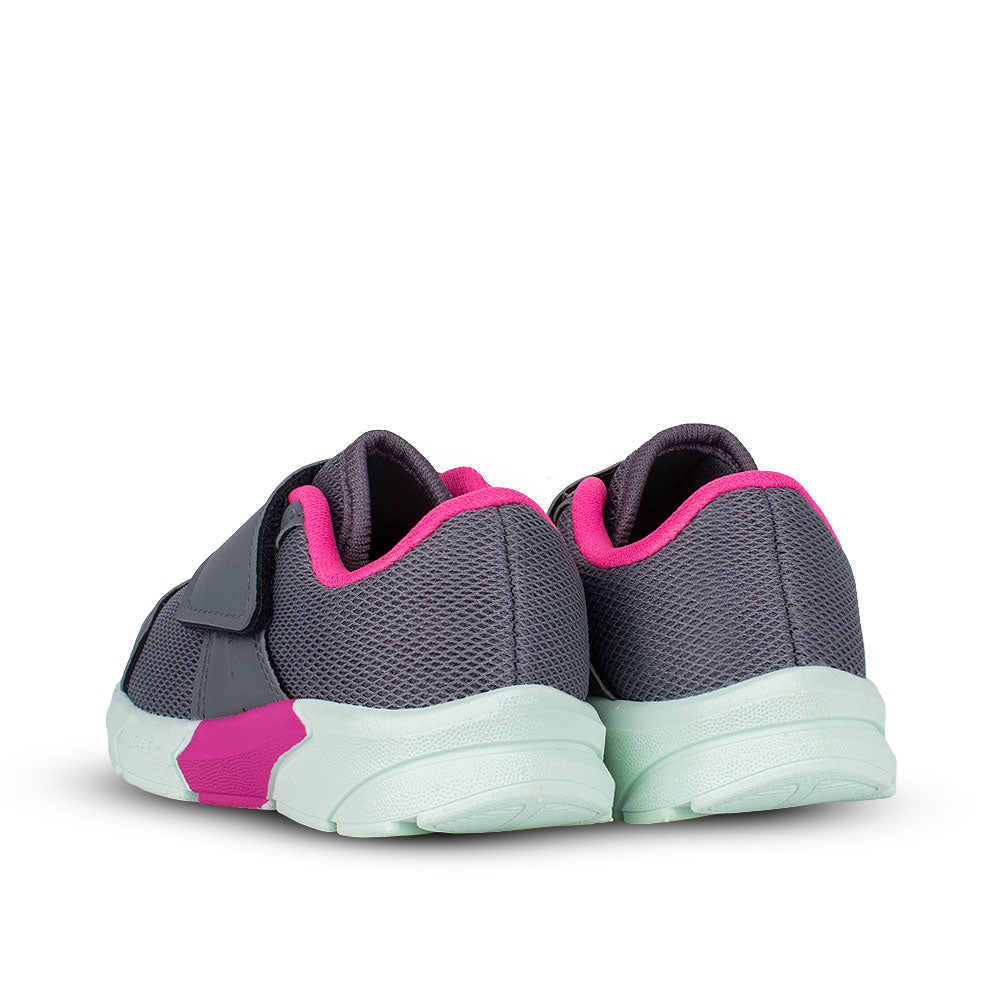 TÊNIS INFANTIL MENINA KIDY ENERGY BABY RESPITEC GRAFITE/VD ACQUA/GLOSS