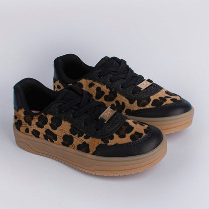 Tênis Menina Kidy Happy Preto Onça