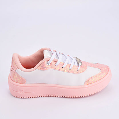 Tênis Menina K360 Belinha Nova York Branco Nude