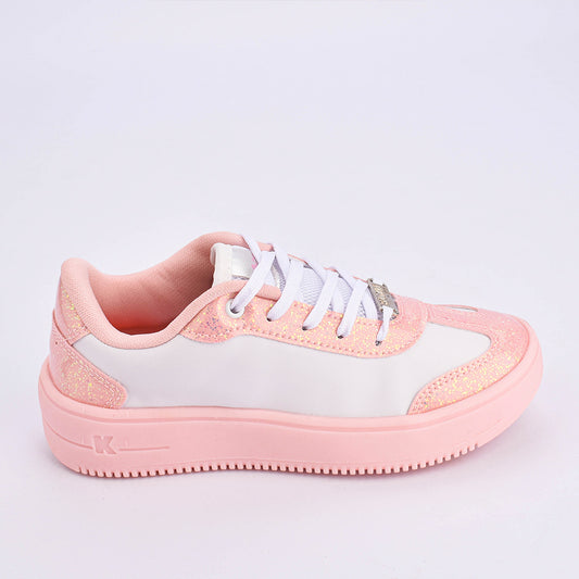 Tênis Menina K360 Belinha Nova York Branco Nude
