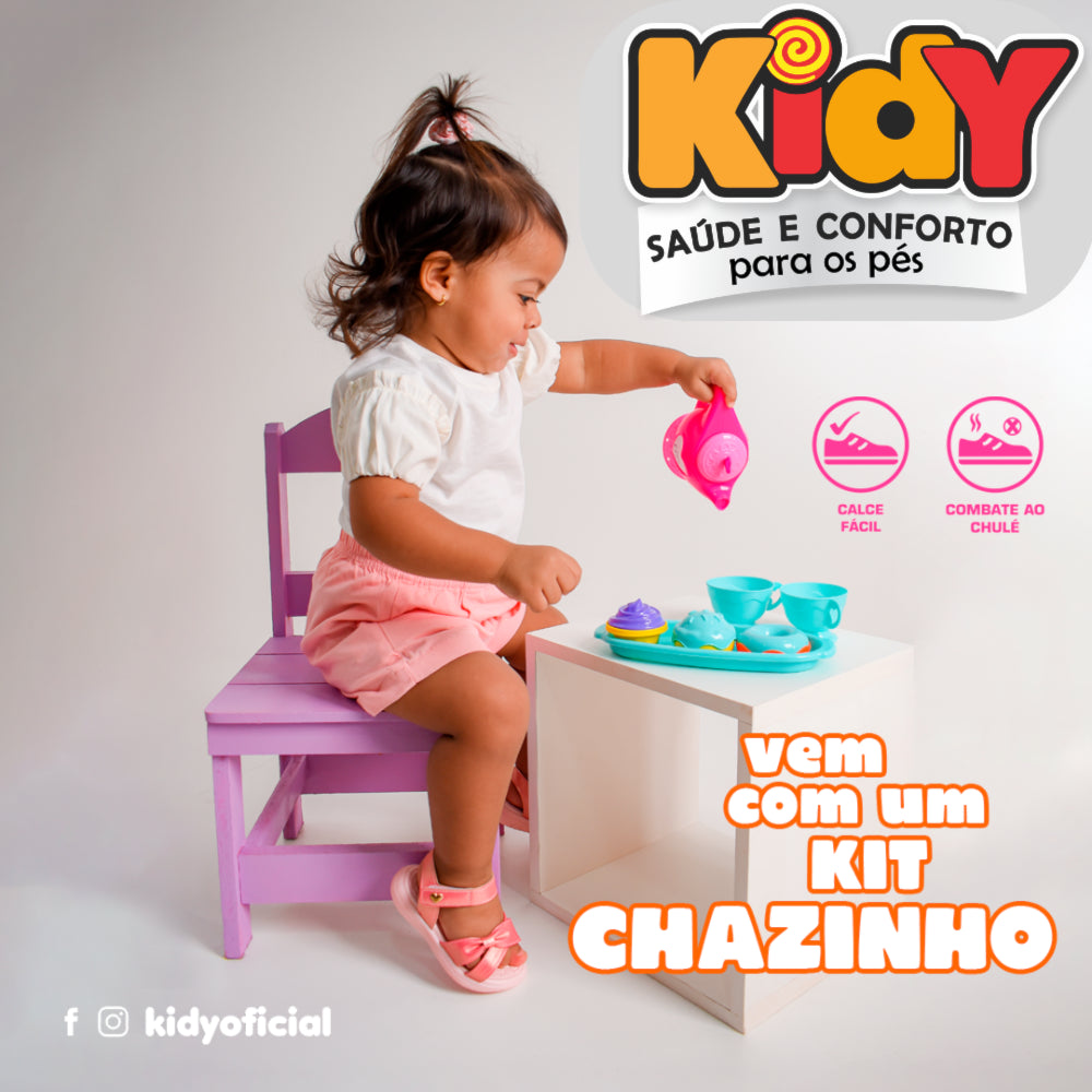 SANDÁLIA MENINA KIDY TOYS BABY NUDE KIT CHAZINHO